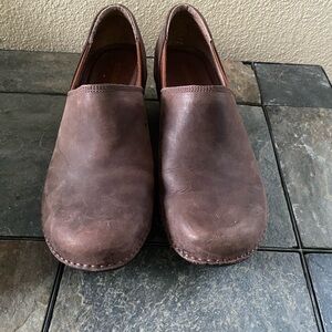 Merrell Brown Leather Mules